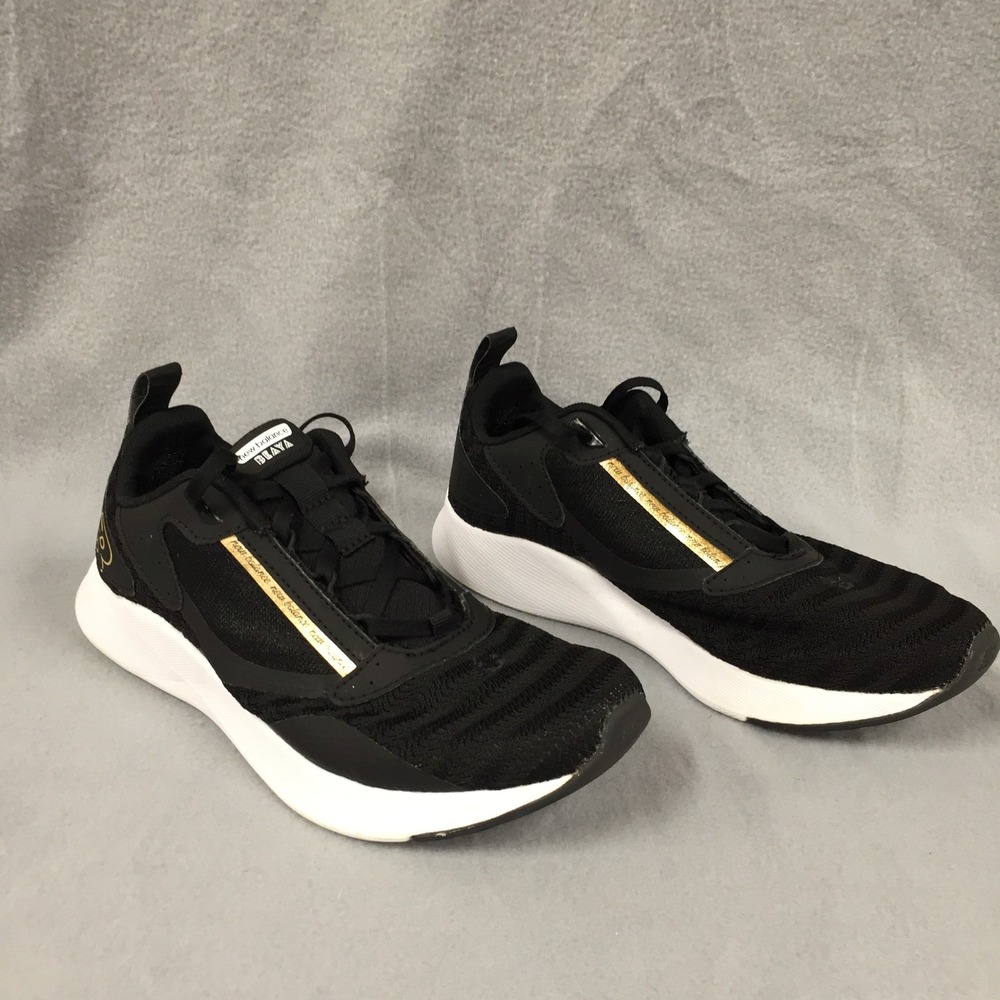 New Balance Beaya‎ Womens Running Shoes Black Gold WBEYLB Size 8 Sneaker